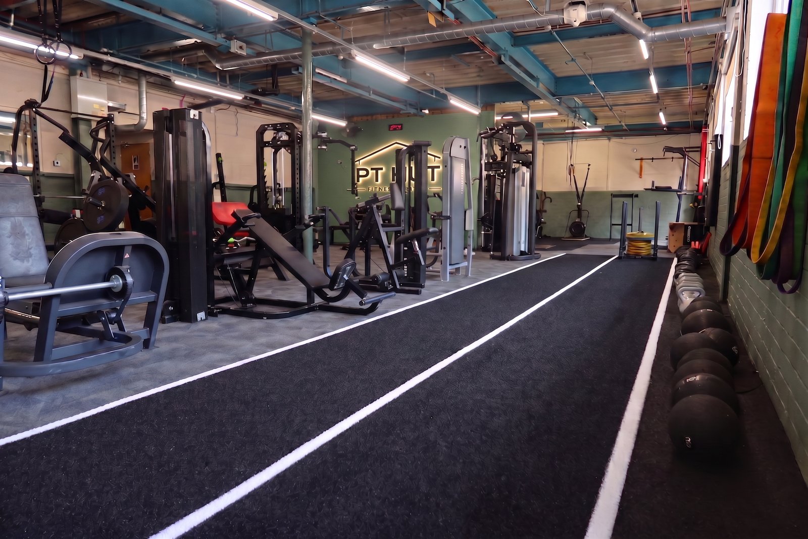 Sled track and functional training lane at The PT Hut